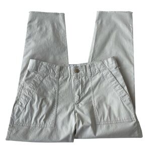GAP For Good Girlfriend Khaki Chino Pants Square Pockets Cotton Blend Size 4 New